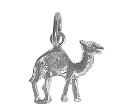 Sterling Silver Pendant, Adorable Camel "Can Go 24 Hours Without A Drink"