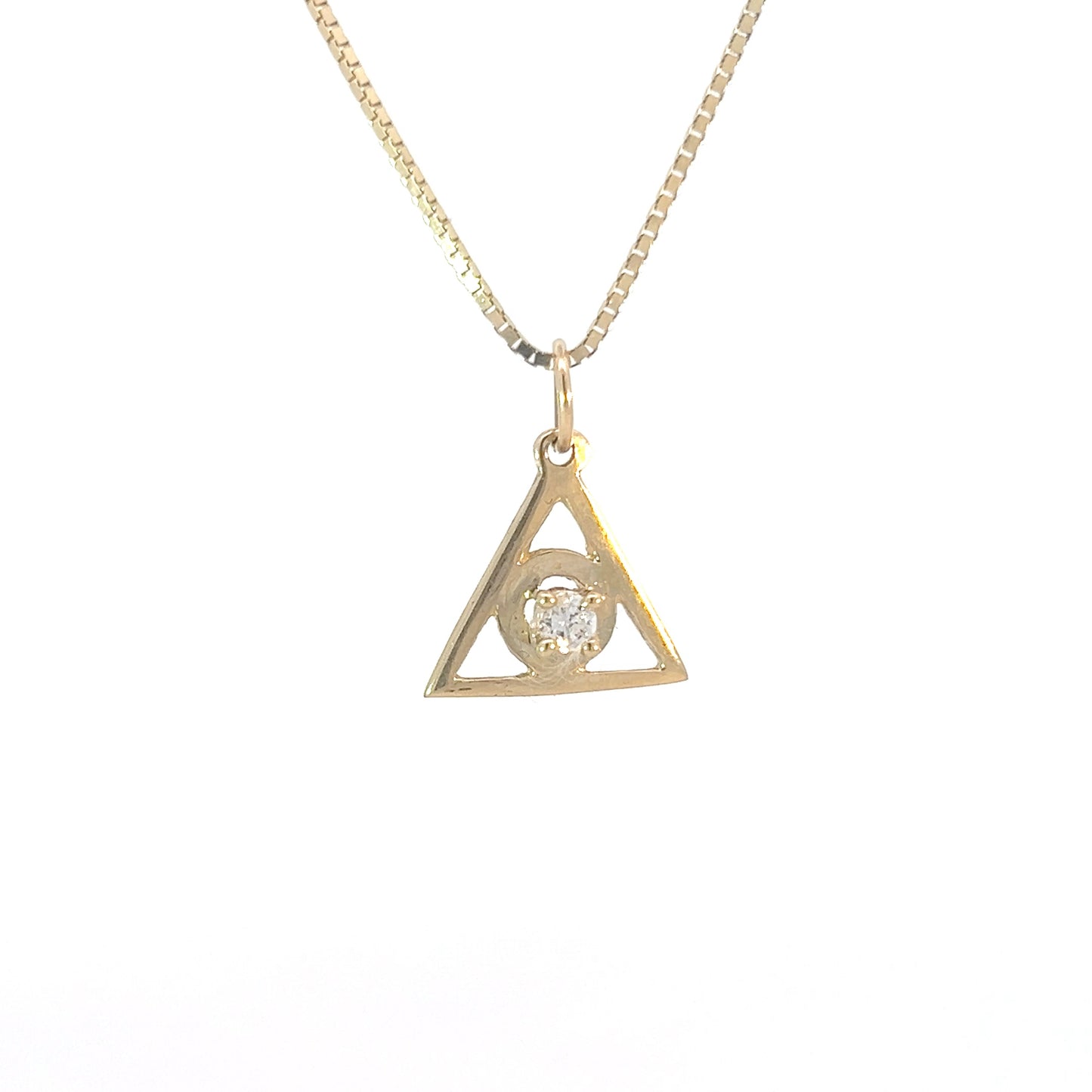 14k Gold Pendant, Medium Size, Family Recovery Symbol, Available in 12 Different Birthstones