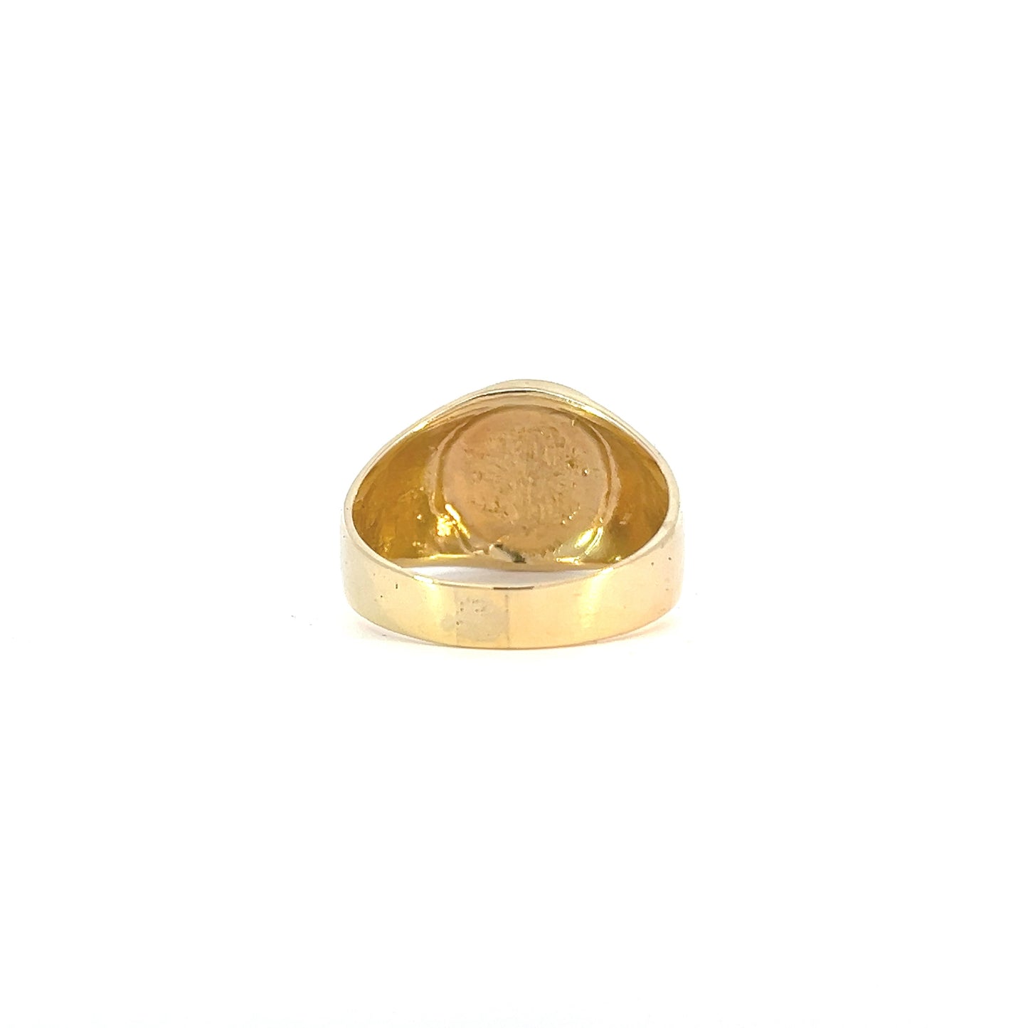 14k gold, Men's Ring with Narcotics Anonymous "NA" Initials