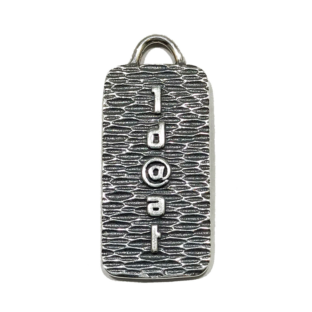 1D@AT Tag Pendant, Sterling Silver