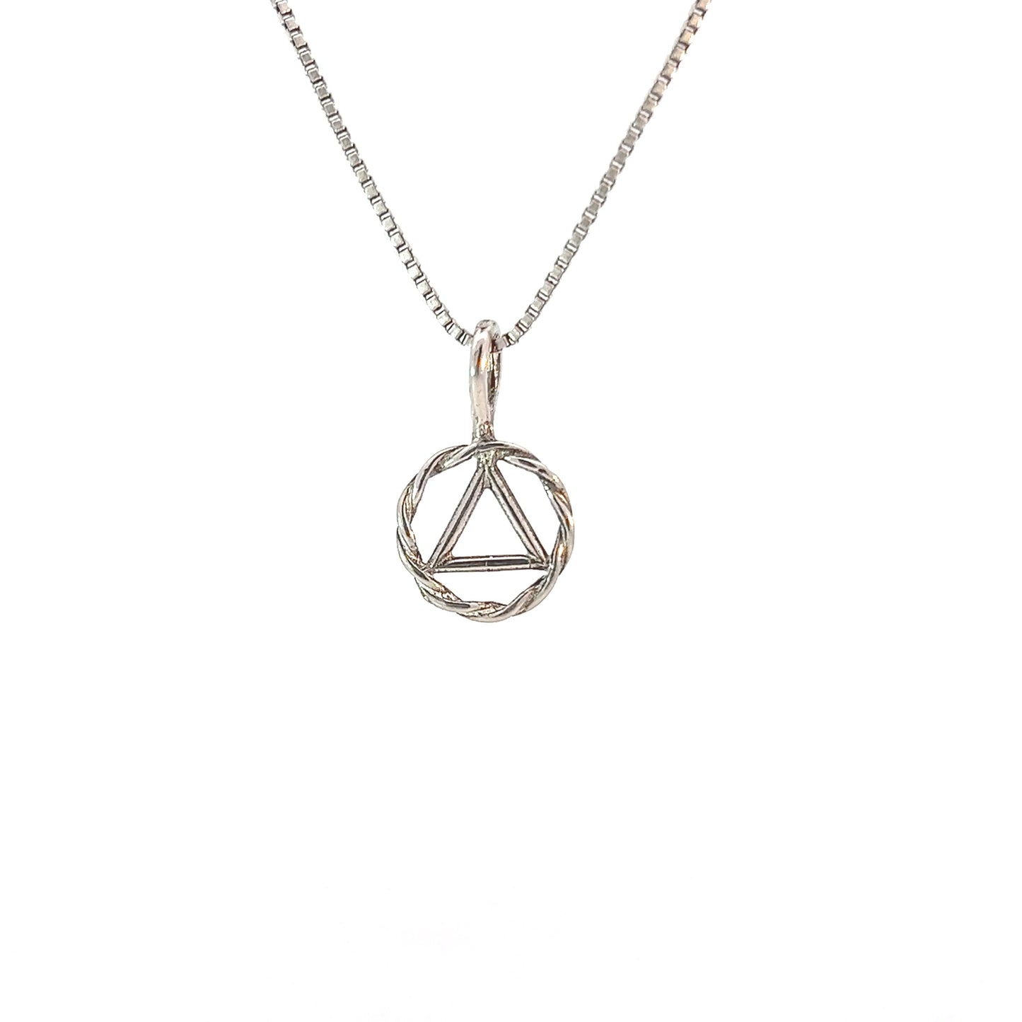 Sterling Silver Twist Wire Style AA Pendant – Small Size Recovery Jewelry