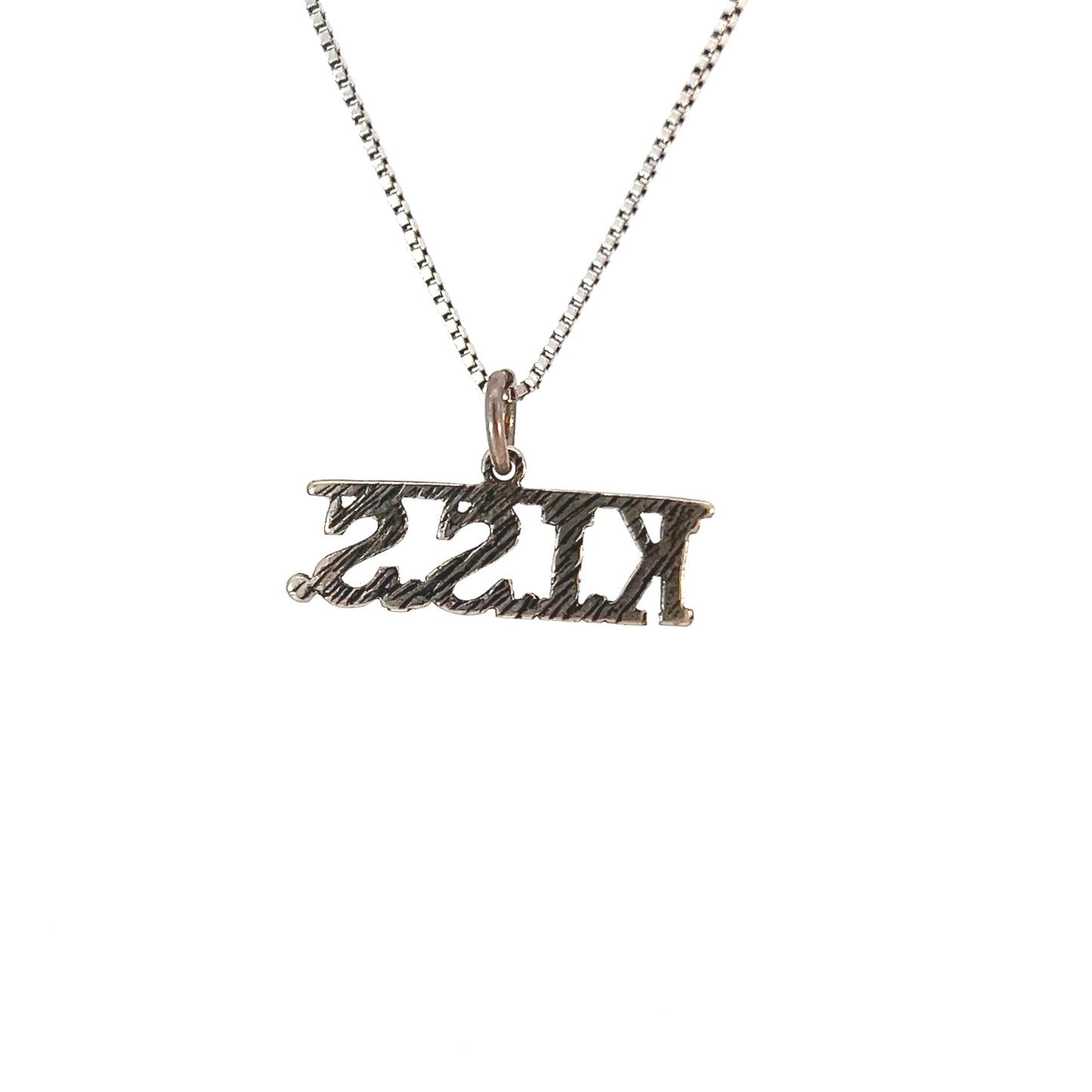 Sterling Silver, Sayings Pendant, "K.I.S.S." Keep it Simple