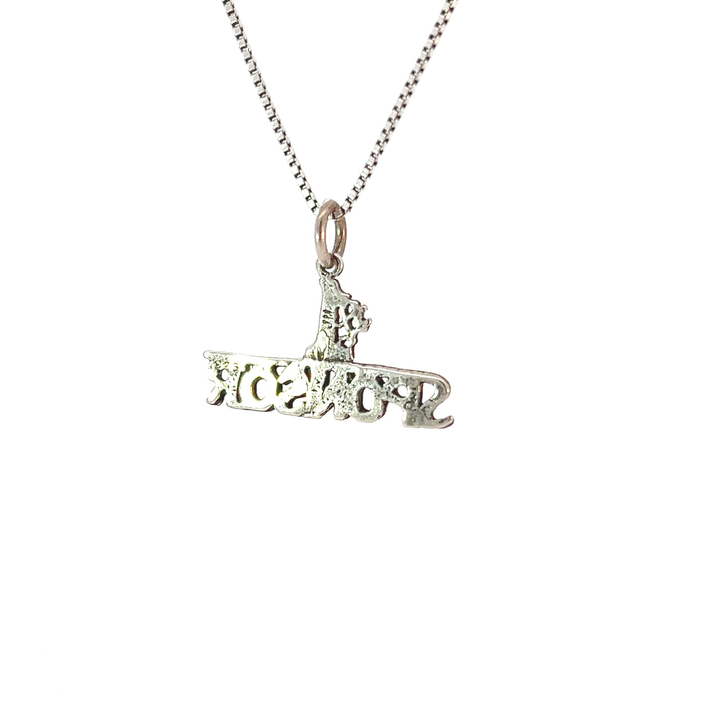 Sterling Silver, Sayings Pendant, "#1 Sponsor"