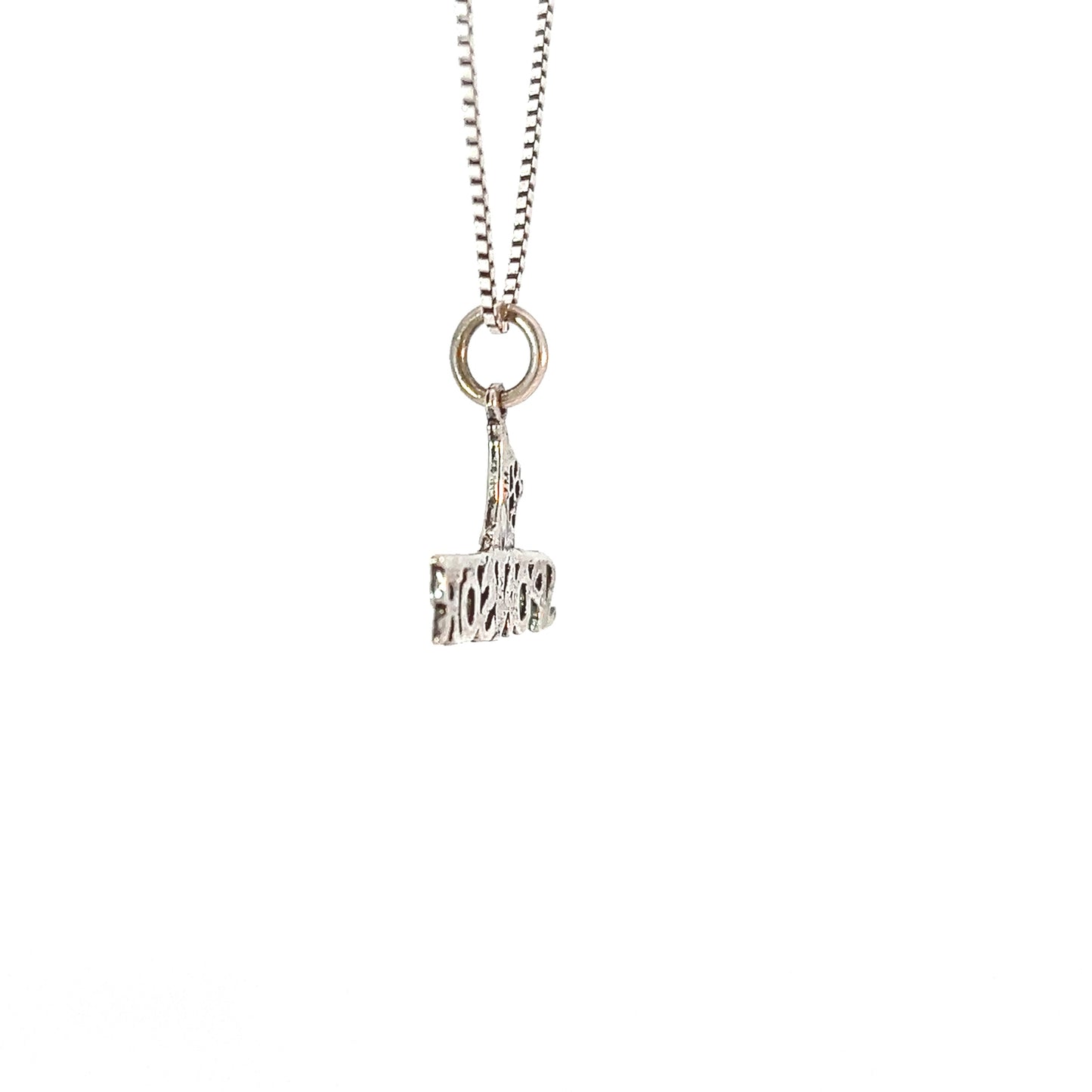 Sterling Silver, Sayings Pendant, "#1 Sponsor"