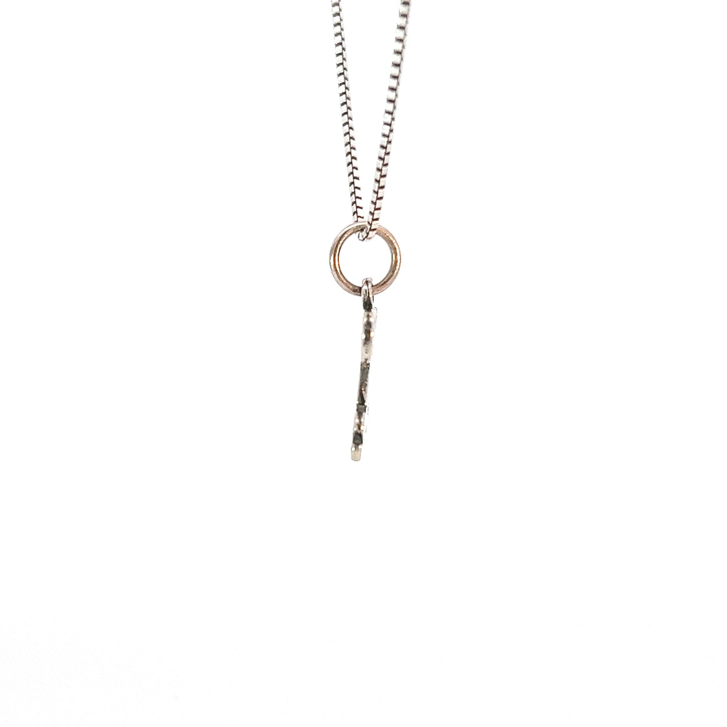 Sterling Silver, Sayings Pendant, "Clean And Sober"