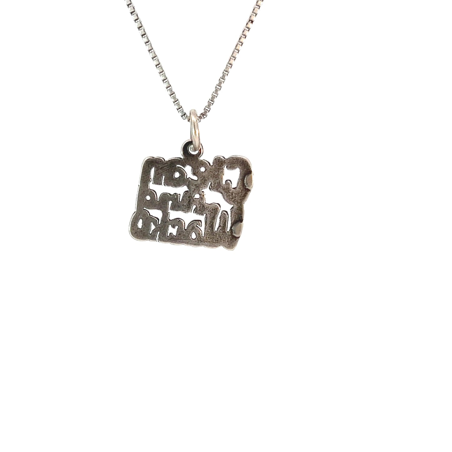 Sterling Silver, Sayings Pendant, "Clean and Wacko"