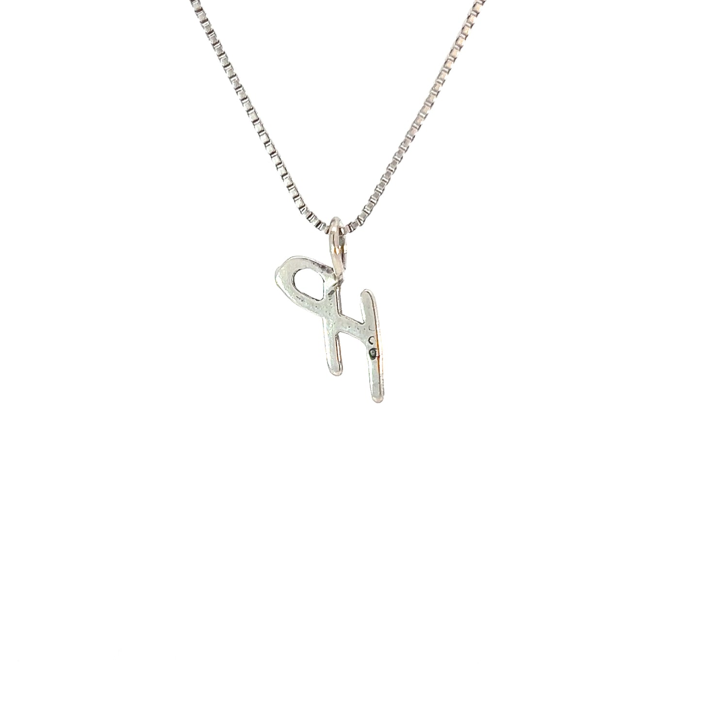 Sterling Silver, Sayings Pendant, Initials "HP", Higher Powered