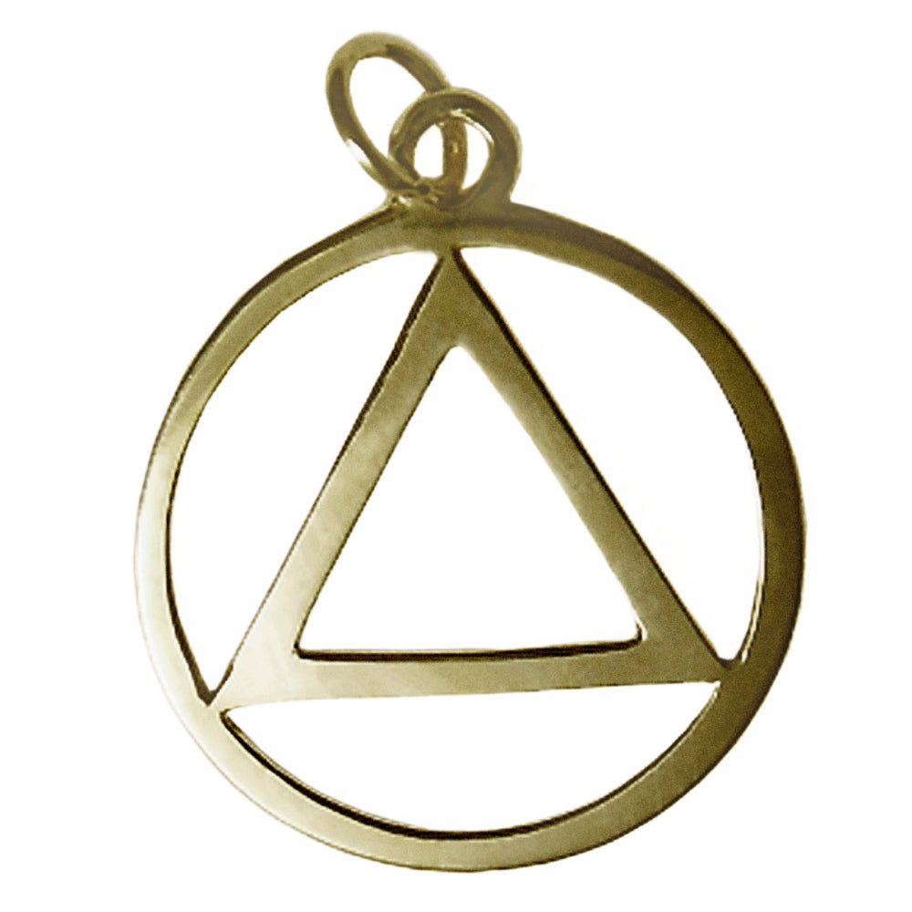 Brass Pendant, Medium/Large Size, Antiqued Finish