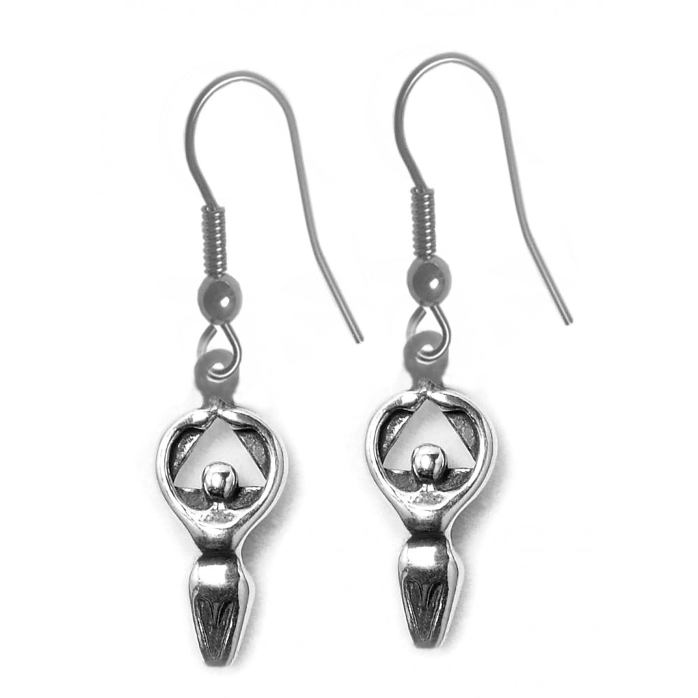 Alcoholics Anonymous (AA) Women in Recovery Symbol Sterling Silver Earrings