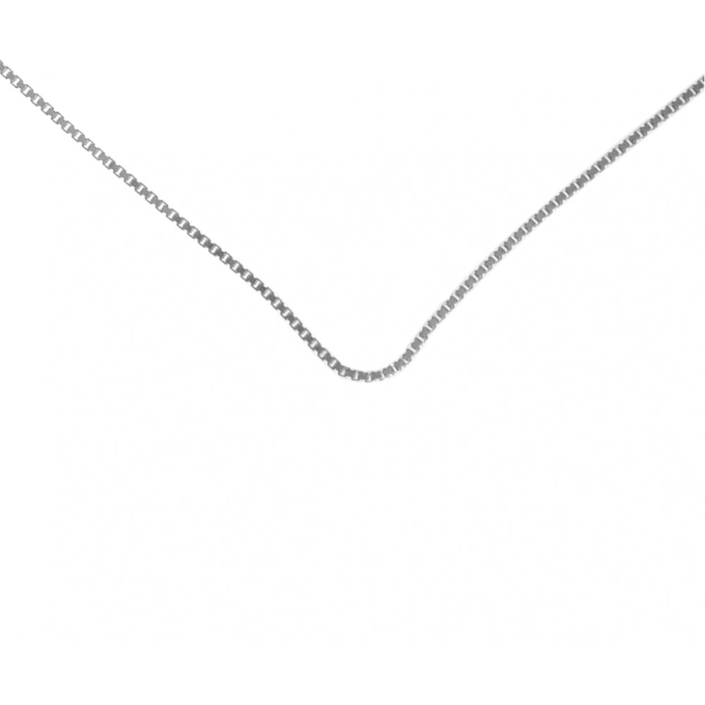 Medium Box Chain, Sterling Silver 18"