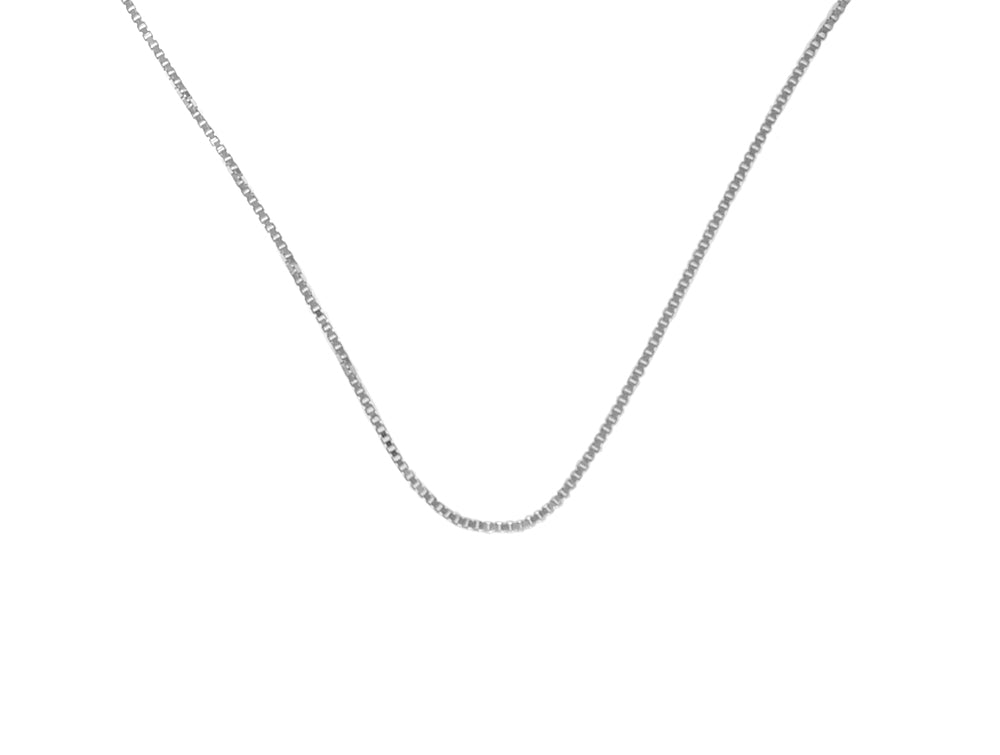 18" Light Box Chain, Sterling Silver