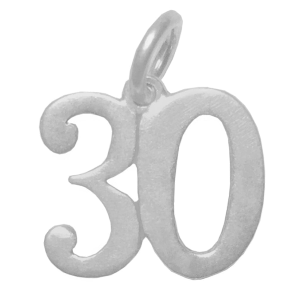 Sterling Silver Pendant, Numerals for Celebrating All Occasions; Anniversary, Birthdays