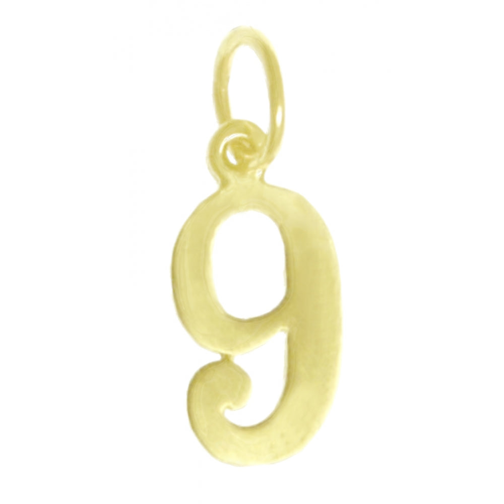 14k Gold Pendant, Numerals for Celebrating All Occasions; Anniversary, Birthdays