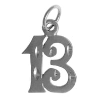 Sterling Silver Pendant, Numerals for Celebrating All Occasions; Anniversary, Birthdays