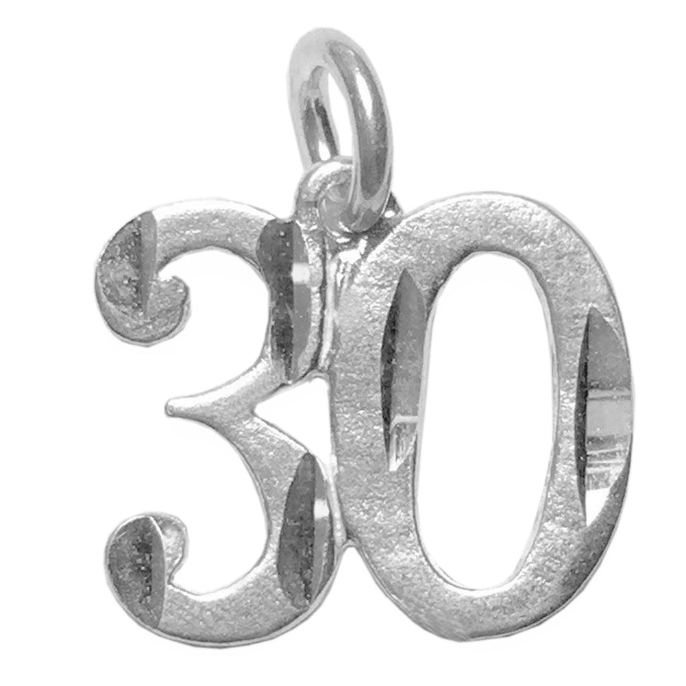 Sterling Silver Pendant Numerals for Celebrating All Occasions; Anniversary, Birthdays