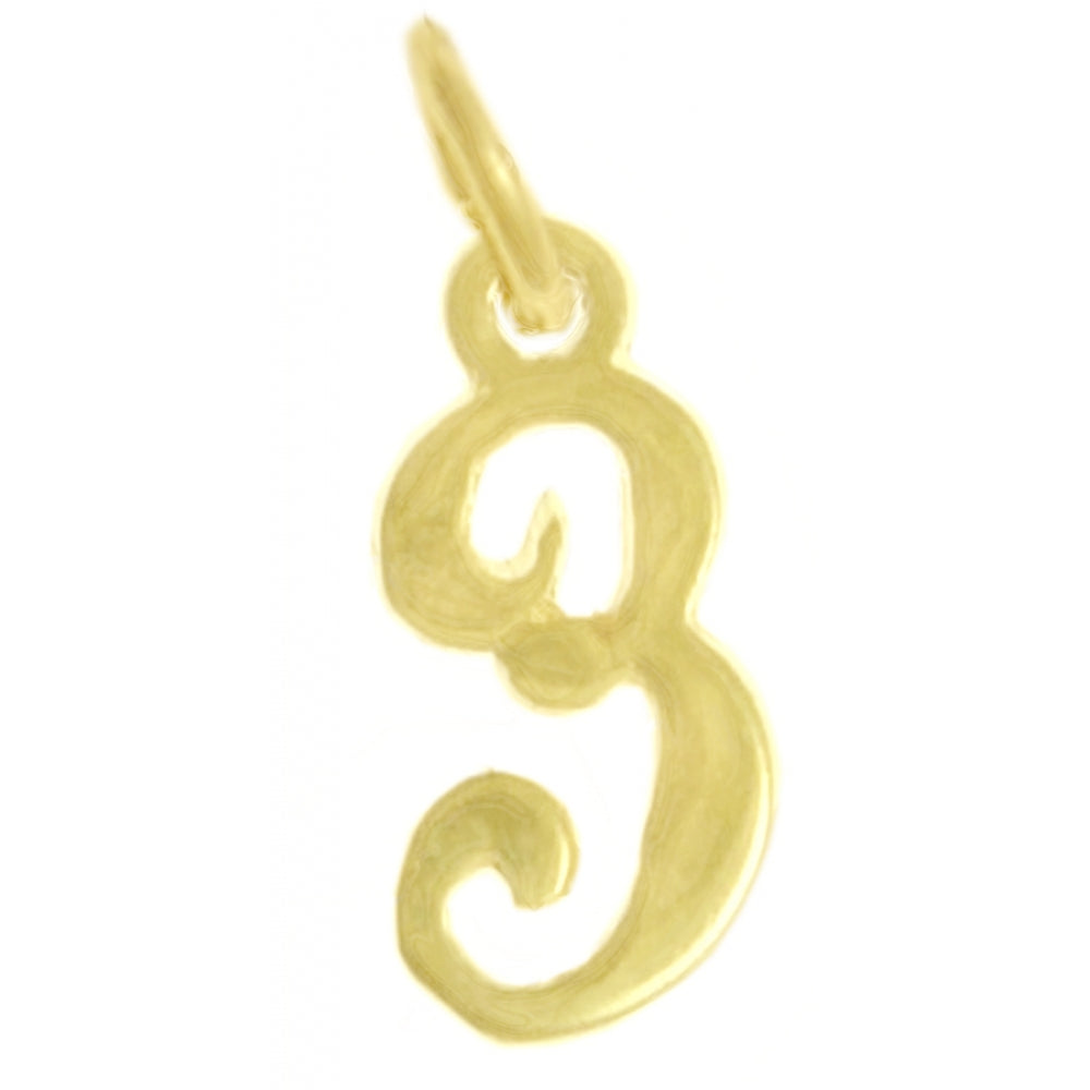 14k Gold Pendant, Numerals for Celebrating All Occasions; Anniversary, Birthdays