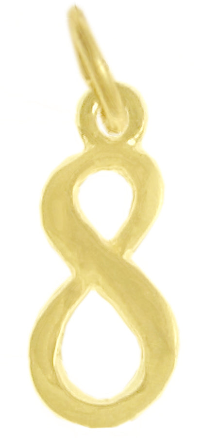 14k Gold Pendant, Numerals for Celebrating All Occasions; Anniversary, Birthdays