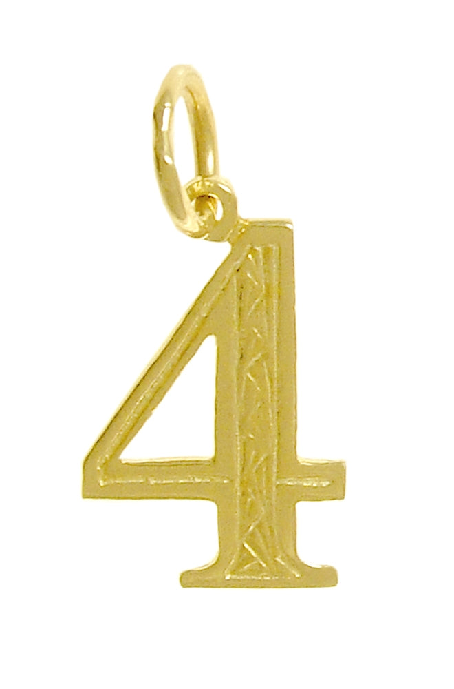 14k Gold Pendant Numerals for Celebrating All Occasions; Anniversary, Birthdays