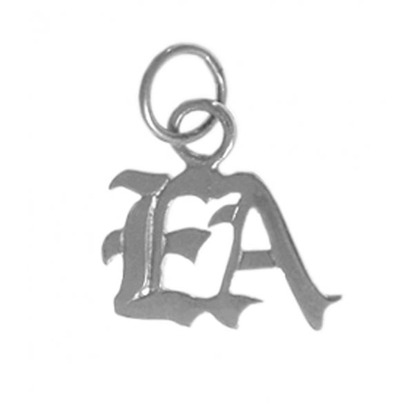 Emotions Anonymous (EA) Pendant, Sterling Silver, Small "EA" Initials