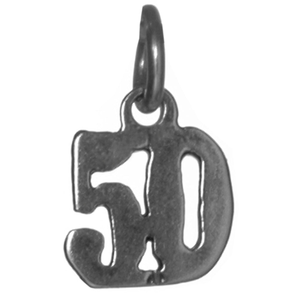 Sterling Silver Pendant #'s 30-49,Small Numerals for Celebrating All Occasions; Anniversary, Birthdays