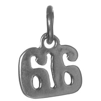 Sterling Silver Pendant #'s 50-69,Small Numerals for Celebrating All Occasions; Anniversary, Birthdays