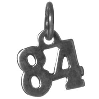 Sterling Silver Pendant #'s 70-89,Small Numerals for Celebrating All Occasions; Anniversary, Birthdays