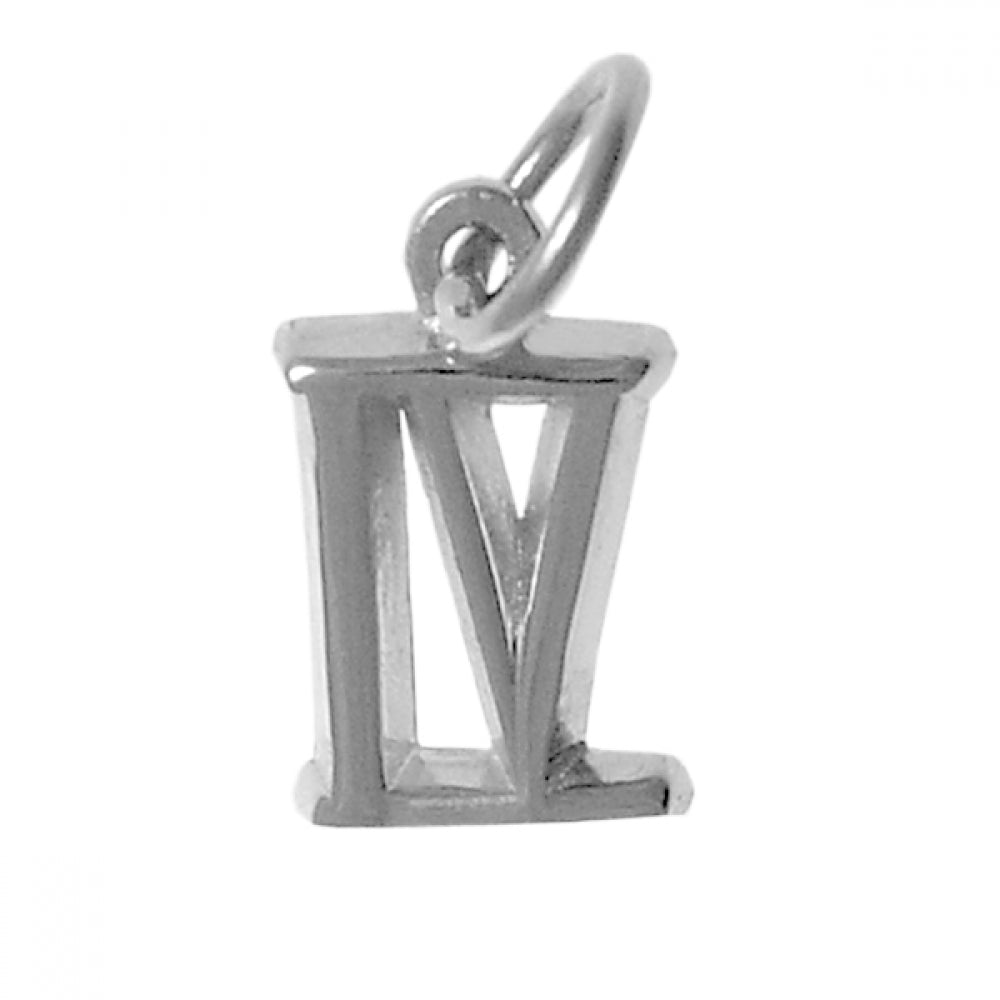Sterling Silver Pendant, Small Roman Numerals for Celebrating All Occasions; Anniversary, Birthdays