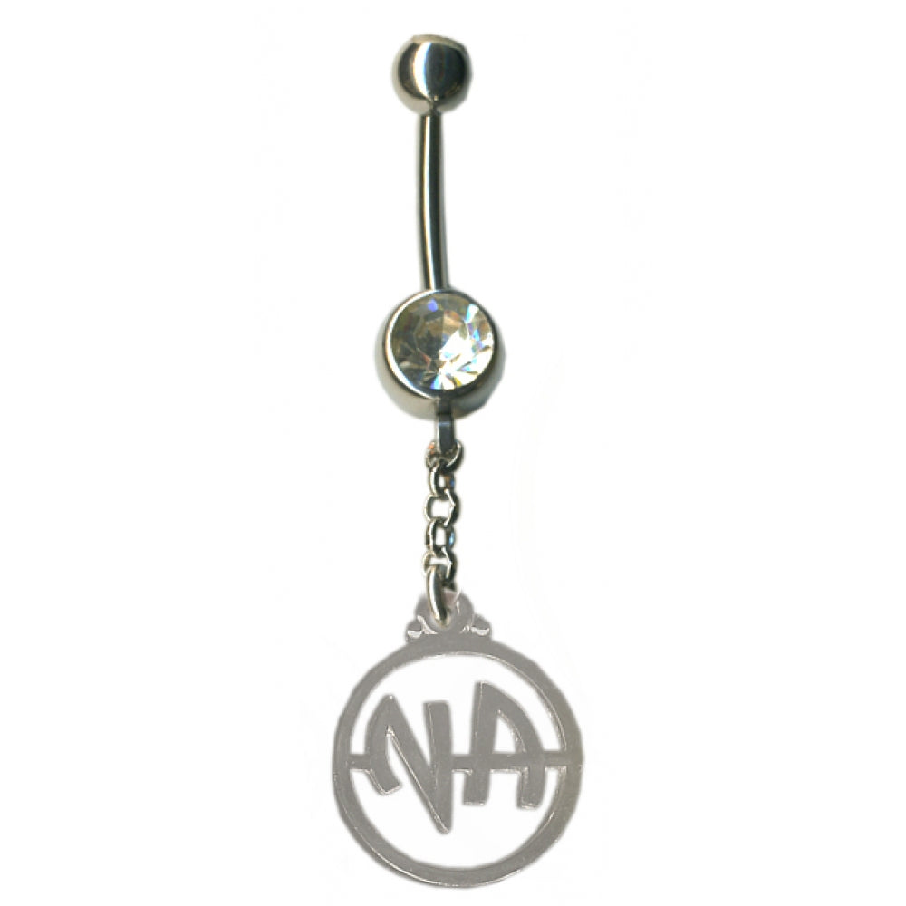 Sterling Silver Body Jewelry, "NA " Initials