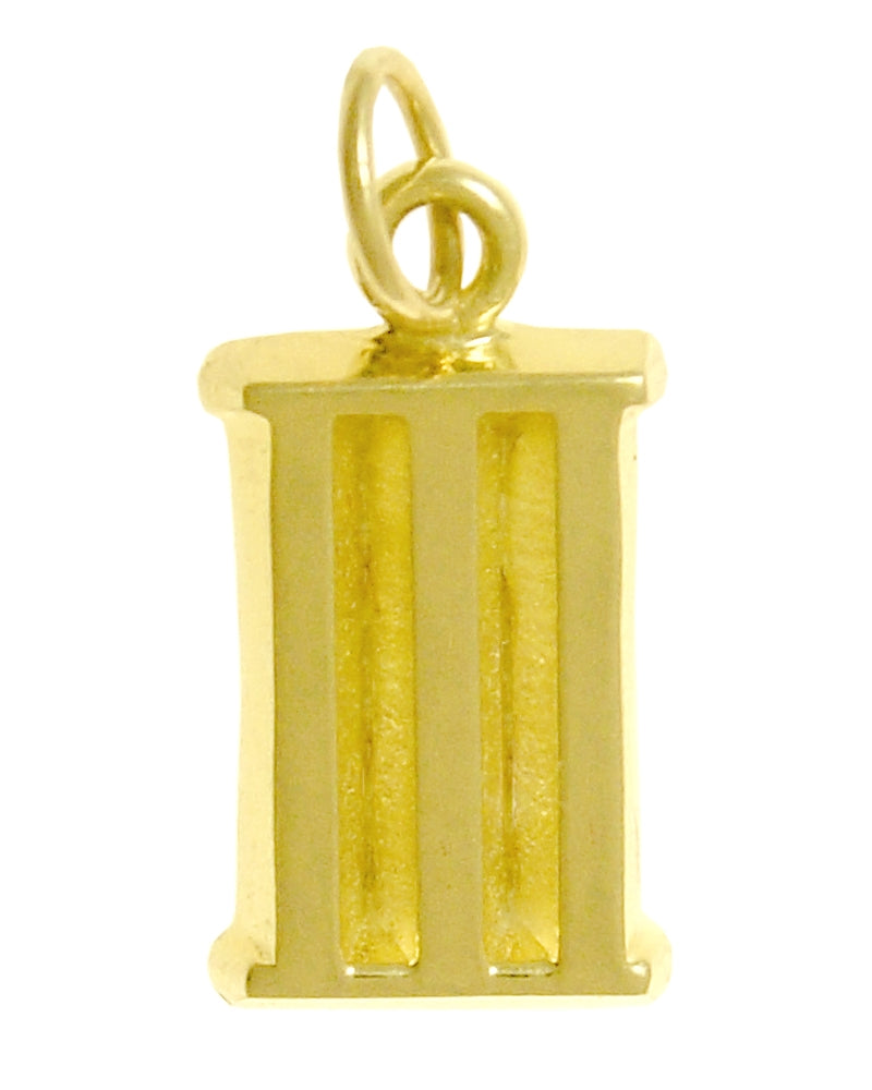 14k Gold Pendant, Roman Numerals for Celebrating All Occasions; Anniversary, Birthdays