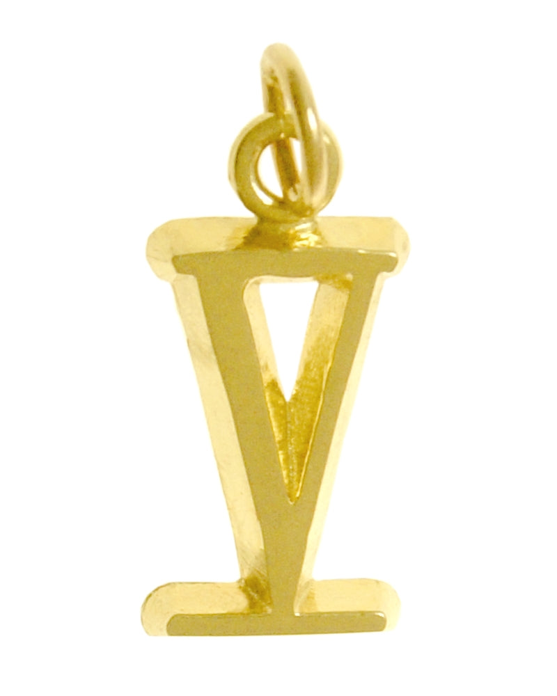 14k Gold Pendant, Roman Numerals for Celebrating All Occasions; Anniversary, Birthdays