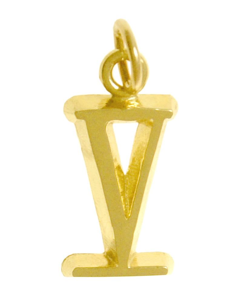 14k Gold Pendant, Roman Numerals for Celebrating All Occasions; Anniversary, Birthdays