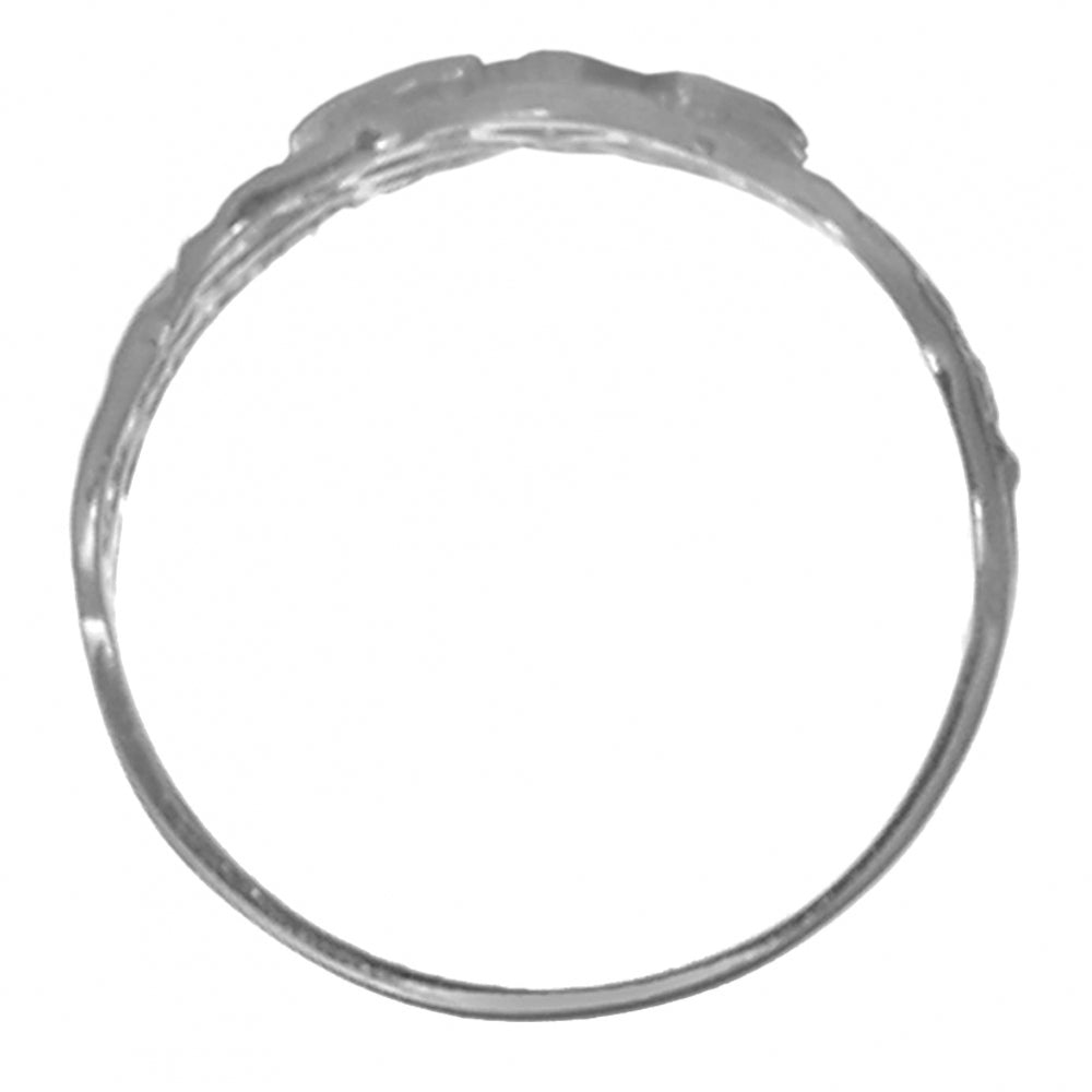 Sterling Silver Ring, Narcotics Anonymous NA Initial Filigree Style