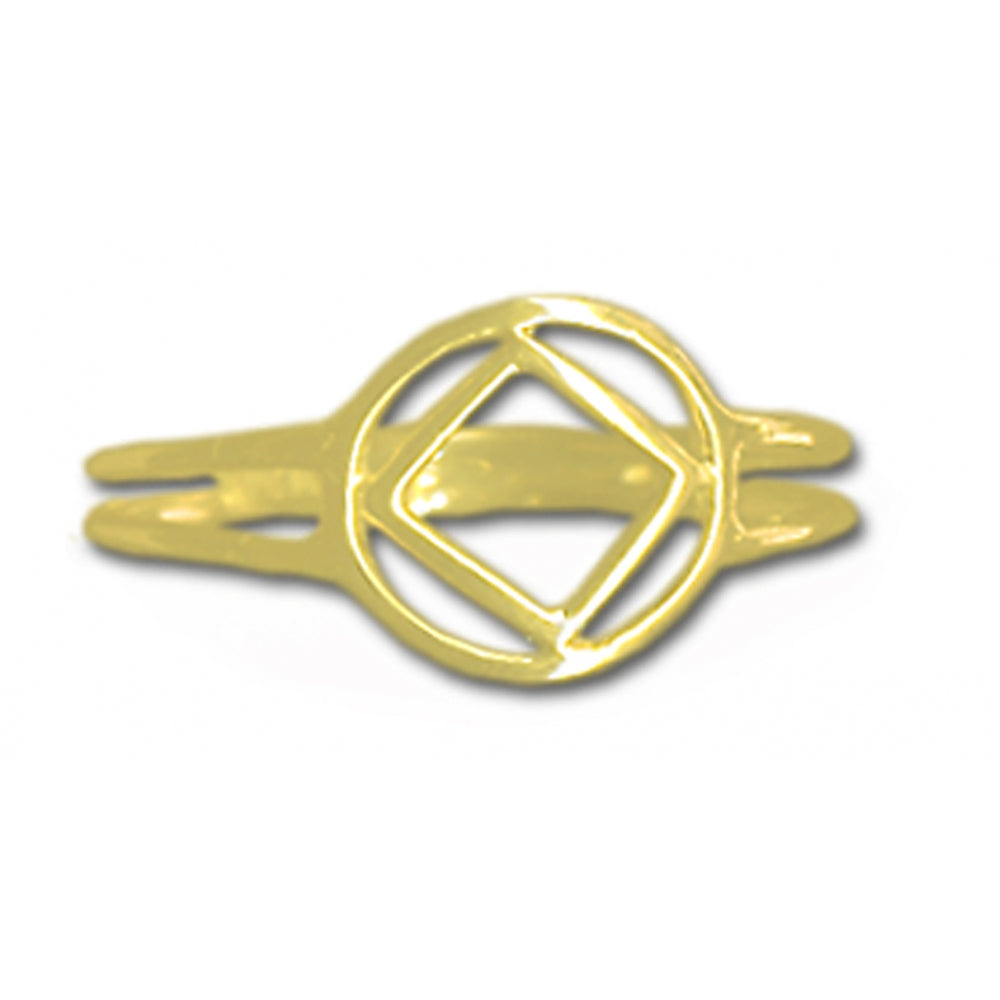 14k Gold Ring, Narcotics Anonymous NA Symbol