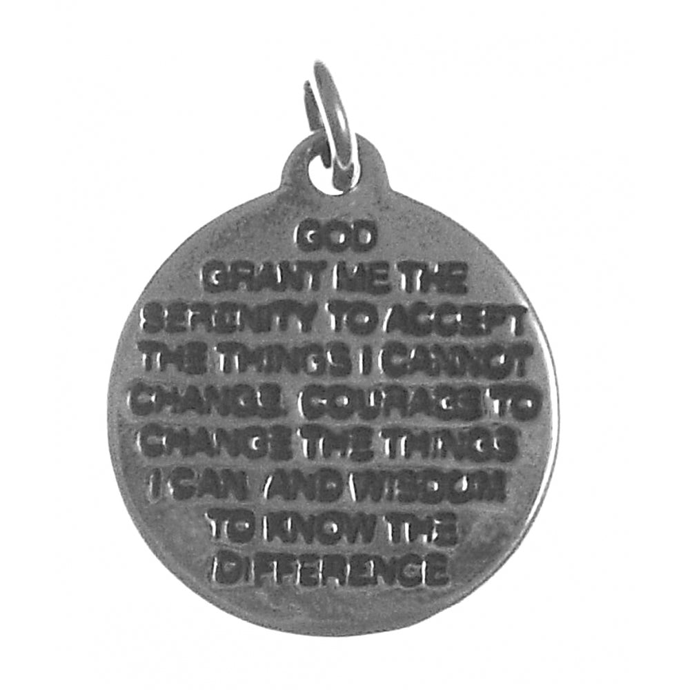 Mini Recovery Medallion, Blank Center or 24 Hour, Antiqued Brass Finish