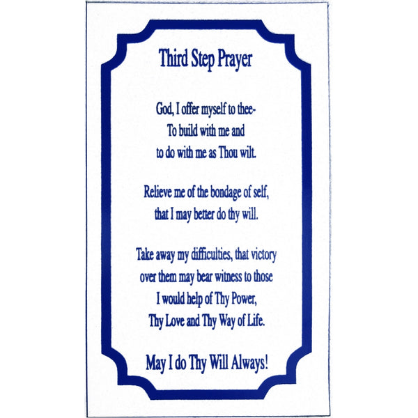Alcoholics Anonymous AA Recovery Third Step Prayer Magnet