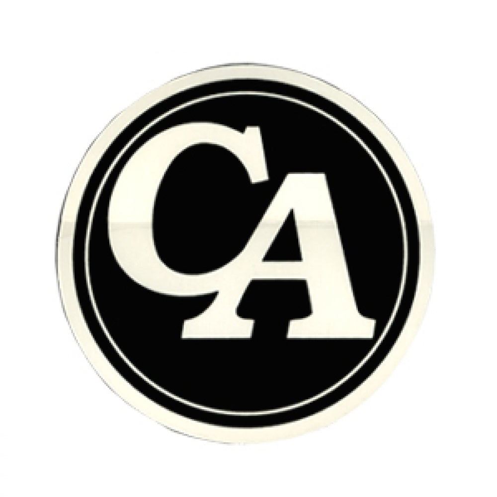 3" Round "CA" Initial Recovery Sticker