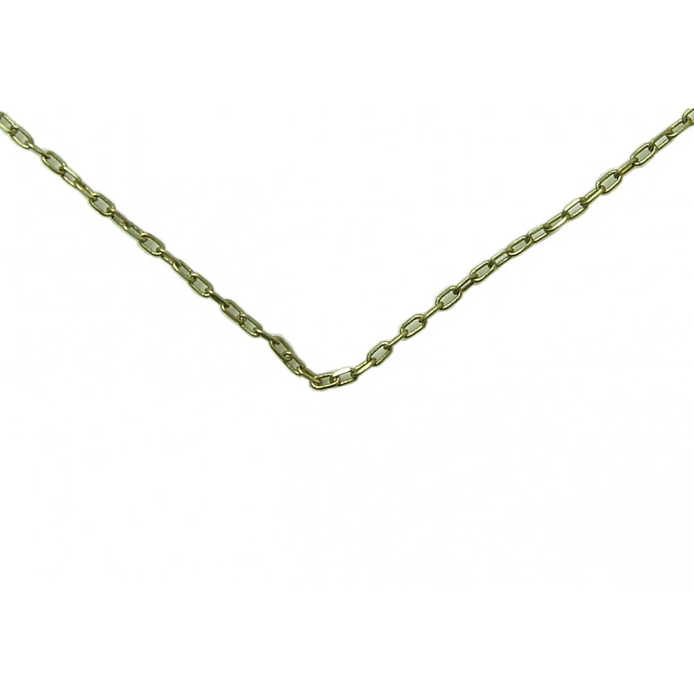 16" Light Brass Link Chain