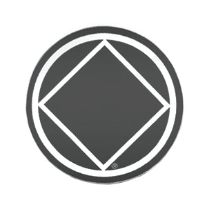 3" Round Narcotics Anonymous NA Recovery Symbol Sticker, Available in 7 colors