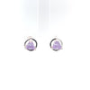 Sterling Silver Earrings, Available in 12 Different 5mm Triangle Colored CZ Birthstones