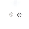 Sterling Silver Earrings, Available in 12 Different 5mm Triangle Colored CZ Birthstones