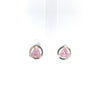 Sterling Silver Earrings, Available in 12 Different 5mm Triangle Colored CZ Birthstones
