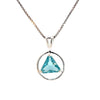 Sterling Silver AA Symbol Birthstone Pendant – 12-Step Recovery Jewelry