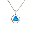 Sterling Silver AA Symbol Birthstone Pendant – 12-Step Recovery Jewelry