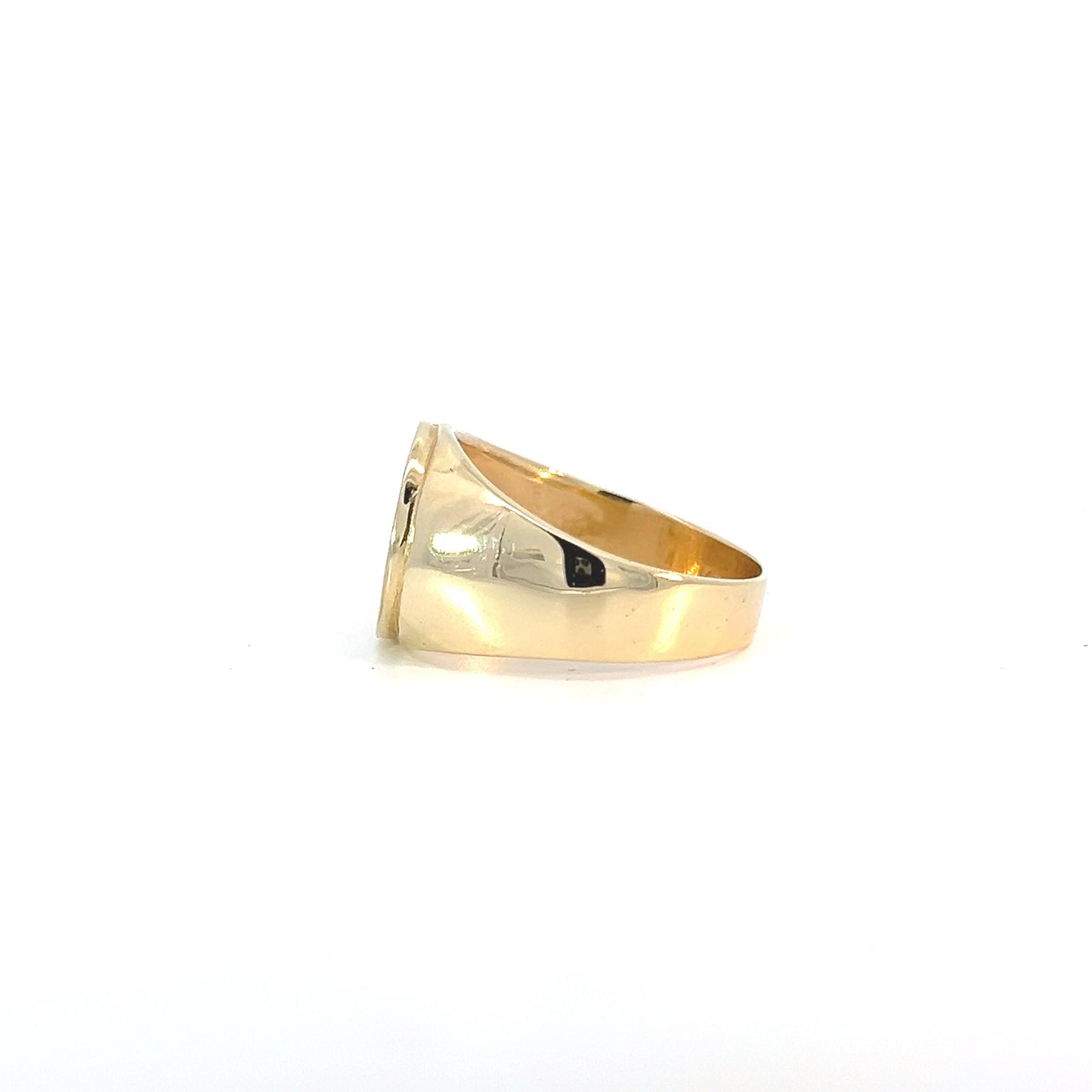 14k gold, Men's Ring with Narcotics Anonymous "NA" Initials
