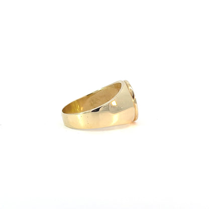 14k gold, Men's Ring with Narcotics Anonymous "NA" Initials