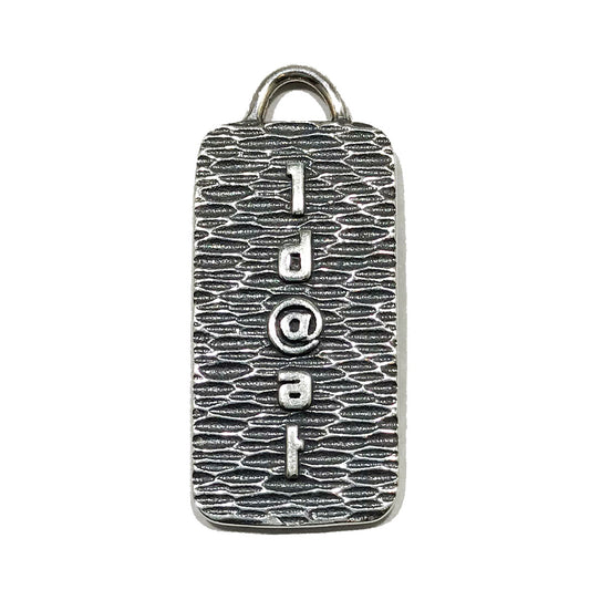 1D@AT Tag Pendant, Sterling Silver