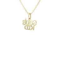 14K Gold, Sayings Pendant, "GOD'S KID"