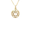 14k Gold AA Pendant – Open Heart "Love & Service", 2.2g, Hand-Finished, Pendant Only