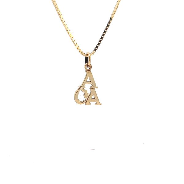 14k Gold Pendant Adult Children of Alcoholics (ACOA) Pendant, "ACA" Initials