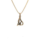 14k Gold Pendant Adult Children of Alcoholics (ACOA) Pendant, "ACA" Initials